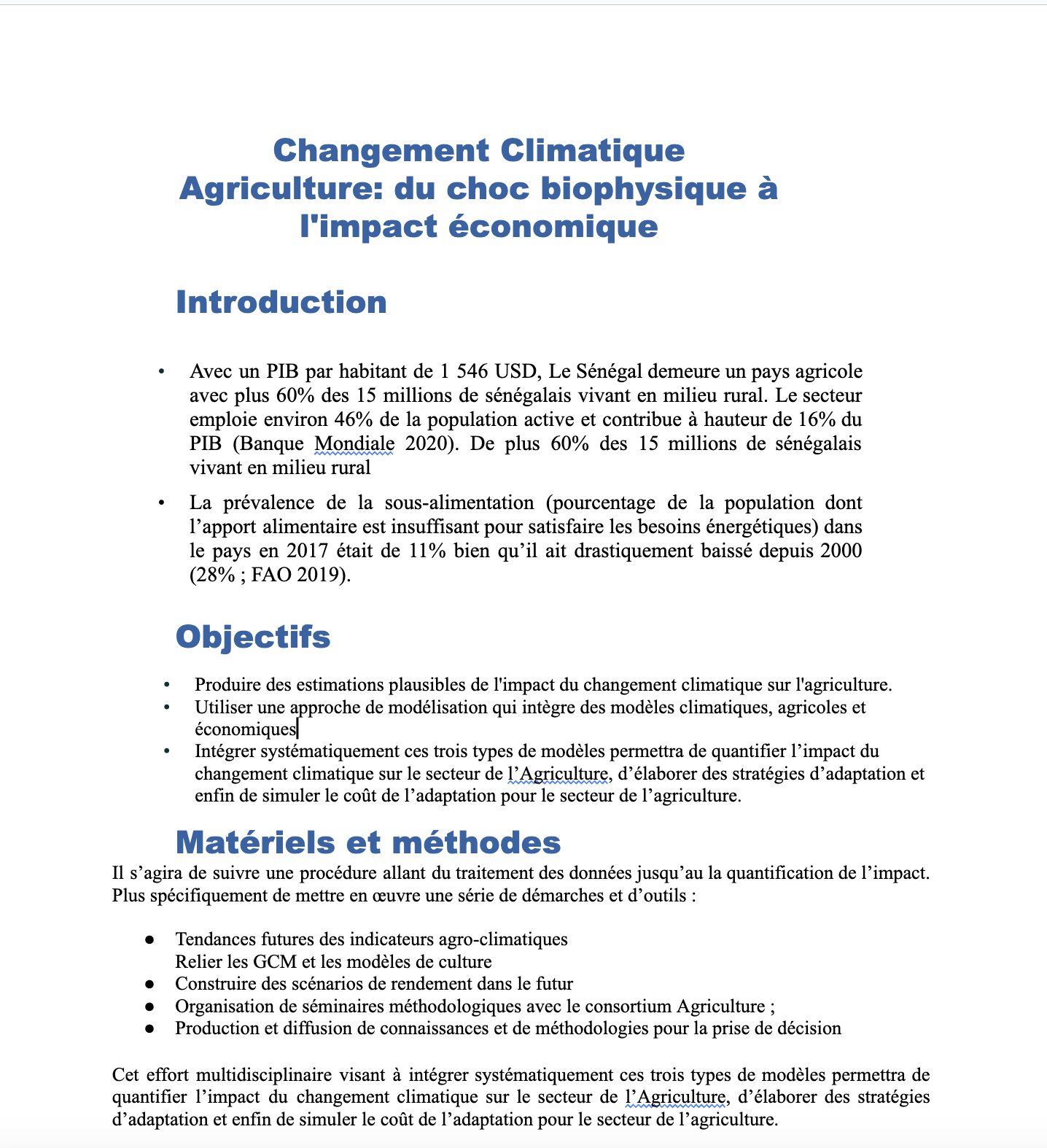 Agriculture Task Force Policy Brief- French